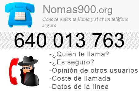 Teléfono 640013763