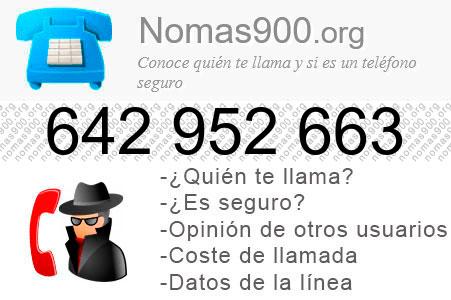 Teléfono 642952663