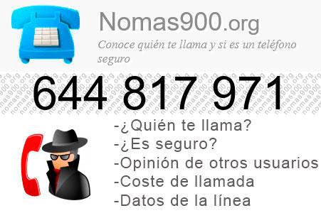 Teléfono 644817971