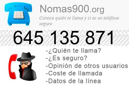 Teléfono 645135871