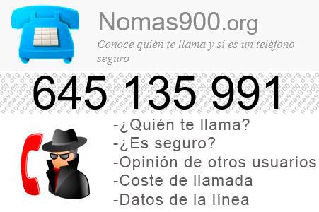 Teléfono 645135991