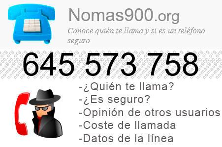 Teléfono 645573758