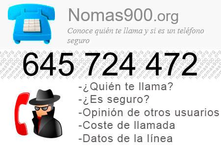 Teléfono 645724472