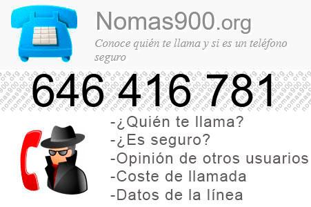 Teléfono 646416781