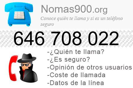 Teléfono 646708022