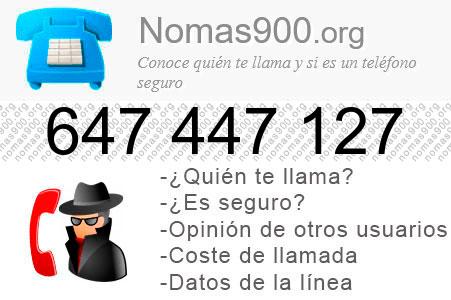 Teléfono 647447127