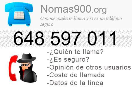 Teléfono 648597011