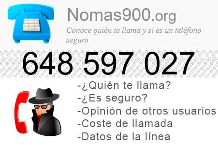 Teléfono 648597027