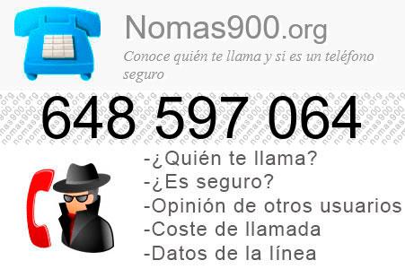 Teléfono 648597064