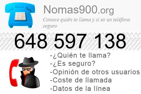 Teléfono 648597138