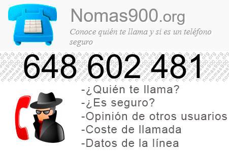 Teléfono 648602481