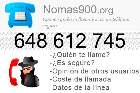 Teléfono 648612745
