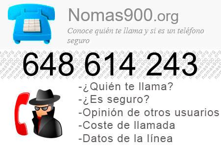Teléfono 648614243