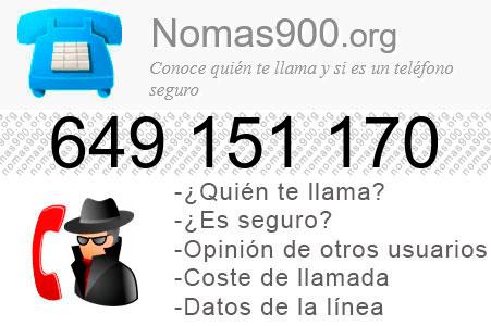 Teléfono 649151170