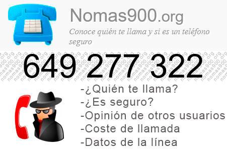 Teléfono 649277322