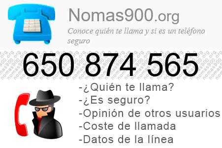Teléfono 650874565