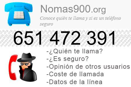 Teléfono 651472391