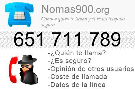 Teléfono 651711789