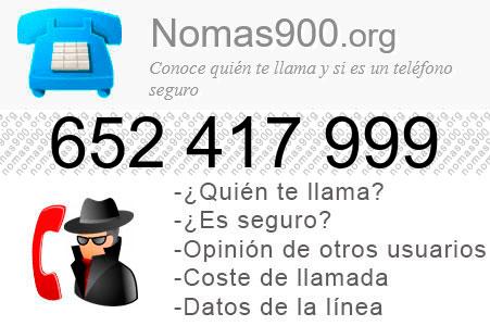 Teléfono 652417999