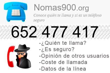 Teléfono 652477417