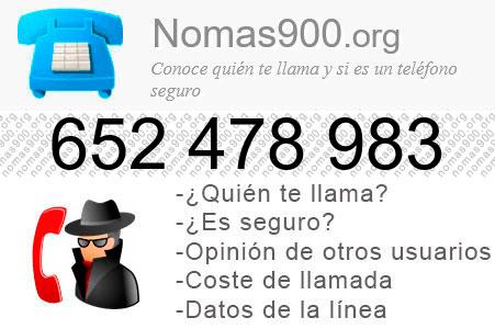 Teléfono 652478983
