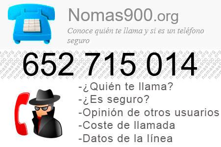 Teléfono 652715014