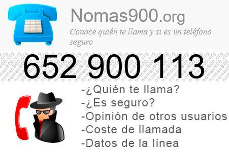 Teléfono 652900113