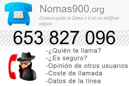 Teléfono 653827096