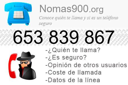 Teléfono 653839867