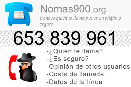 Teléfono 653839961