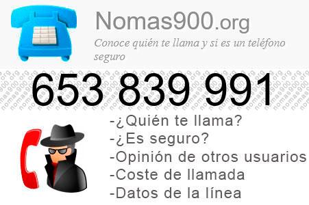 Teléfono 653839991