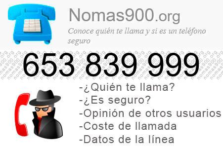 Teléfono 653839999