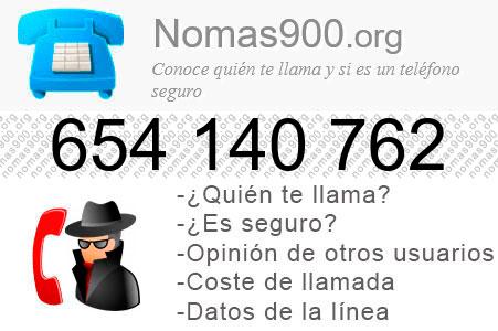 Teléfono 654140762
