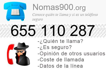 Teléfono 655110287