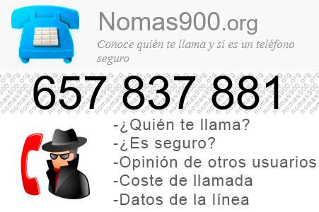 Teléfono 657837881
