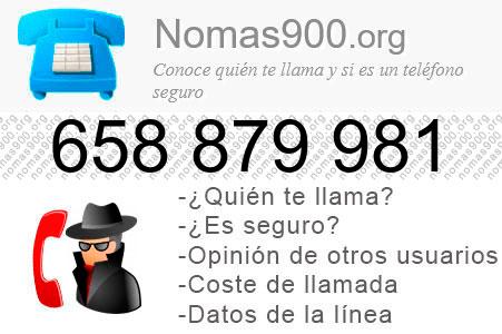 Teléfono 658879981
