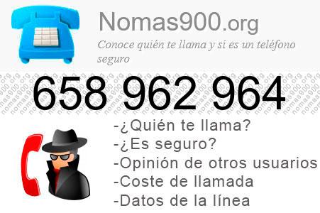 Teléfono 658962964