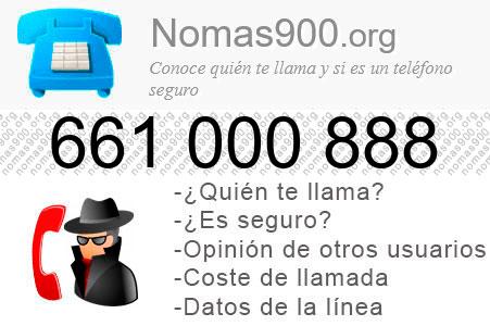 Teléfono 661000888