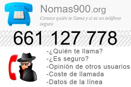 Teléfono 661127778