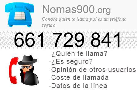 Teléfono 661729841