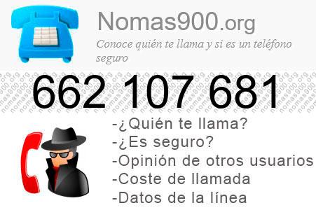Teléfono 662107681
