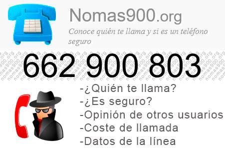 Teléfono 662900803