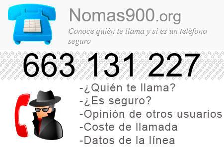 Teléfono 663131227