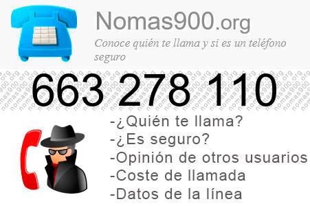 Teléfono 663278110