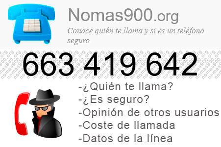Teléfono 663419642