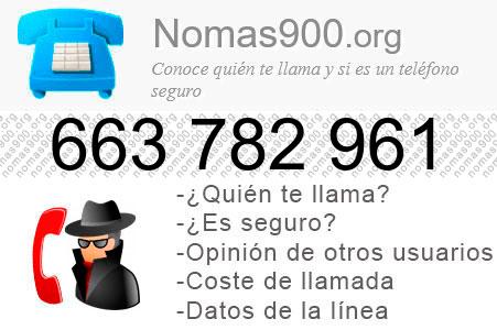 Teléfono 663782961