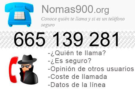 Teléfono 665139281