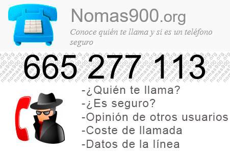 Teléfono 665277113