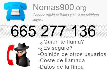 Teléfono 665277136