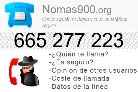 Teléfono 665277223